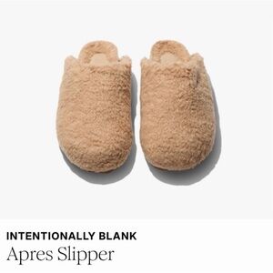 INTENTIONALLY BLANK Tan Fuzzy Slippers